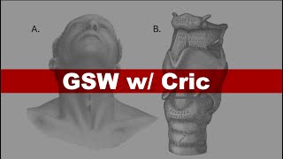 Gunshot Wound w/ Cricothyrotomy : AFR EMS Case Studies
