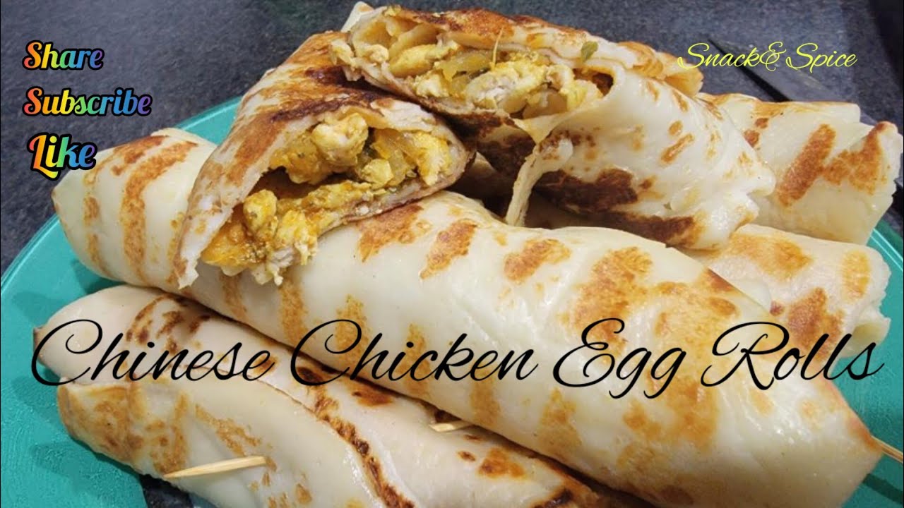 Chinese Chicken Egg Rolls try This Recipe On Eid Party snack spice chinese-chicken-egg-rolls-try-this-recipe-on-eid-party-snack-spice