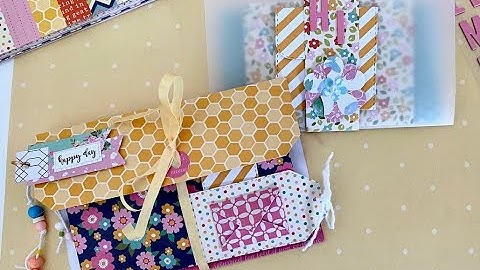 6x6 Paper ~ Double Pocket Pouch/Vellum ~ Ephemera Holder | Happy Mail Idea | EASY Tutorial