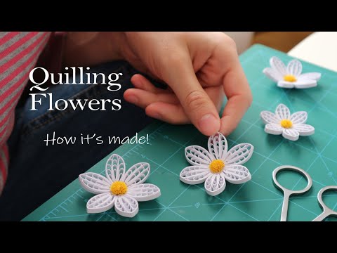 Paper Quilling Flowers - How It's Made! | No.4 | DIY