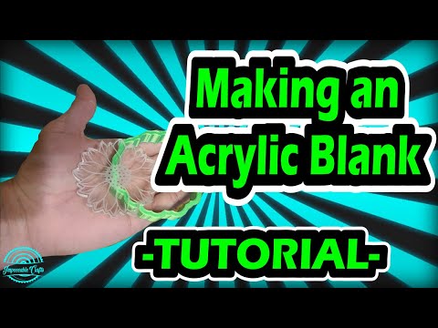 How to make an acrylic blank for making a silicone mold for resin