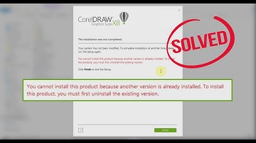 Fix Corel Draw X8 