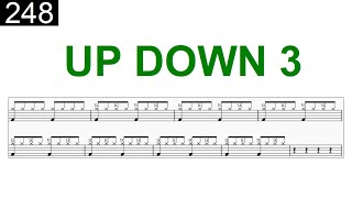 Drum Lesson 248 - Up Down 03 (Aula de Bateria - Up Down 03)