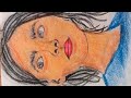 “Realistic Girl Sketch😱||Made Easy with Crayons|| ||Girl Portrait Sketch 🌈||#hyperrealistic 