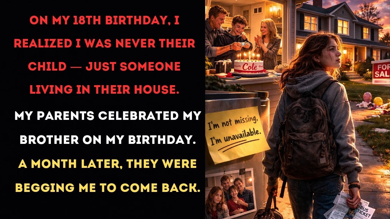 On my 18th birthday, I realized I was never their child —just someone living in their house.