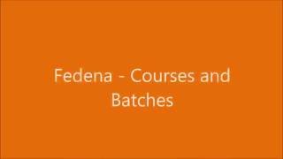 Fedena - Setting courses and batches