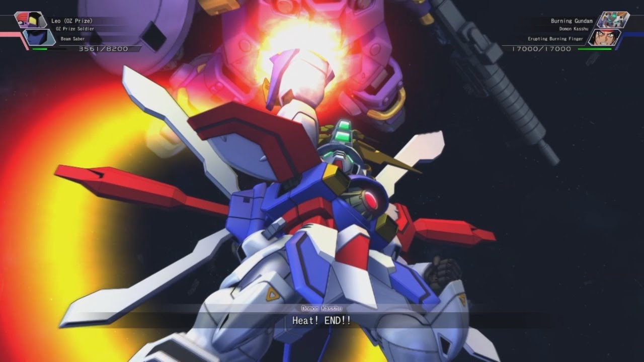 SD Gundam G Generation Cross Rays Erupting God/Burning Finger Attacks