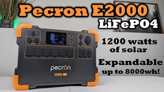 Pecron E2000 LFP  AFFORDABLE Portable Power!1200 Watts of Solar  3500 Cycles!   Review Video