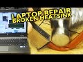 Trash picked, i5-powered HP 6570b repair - broken heatsink