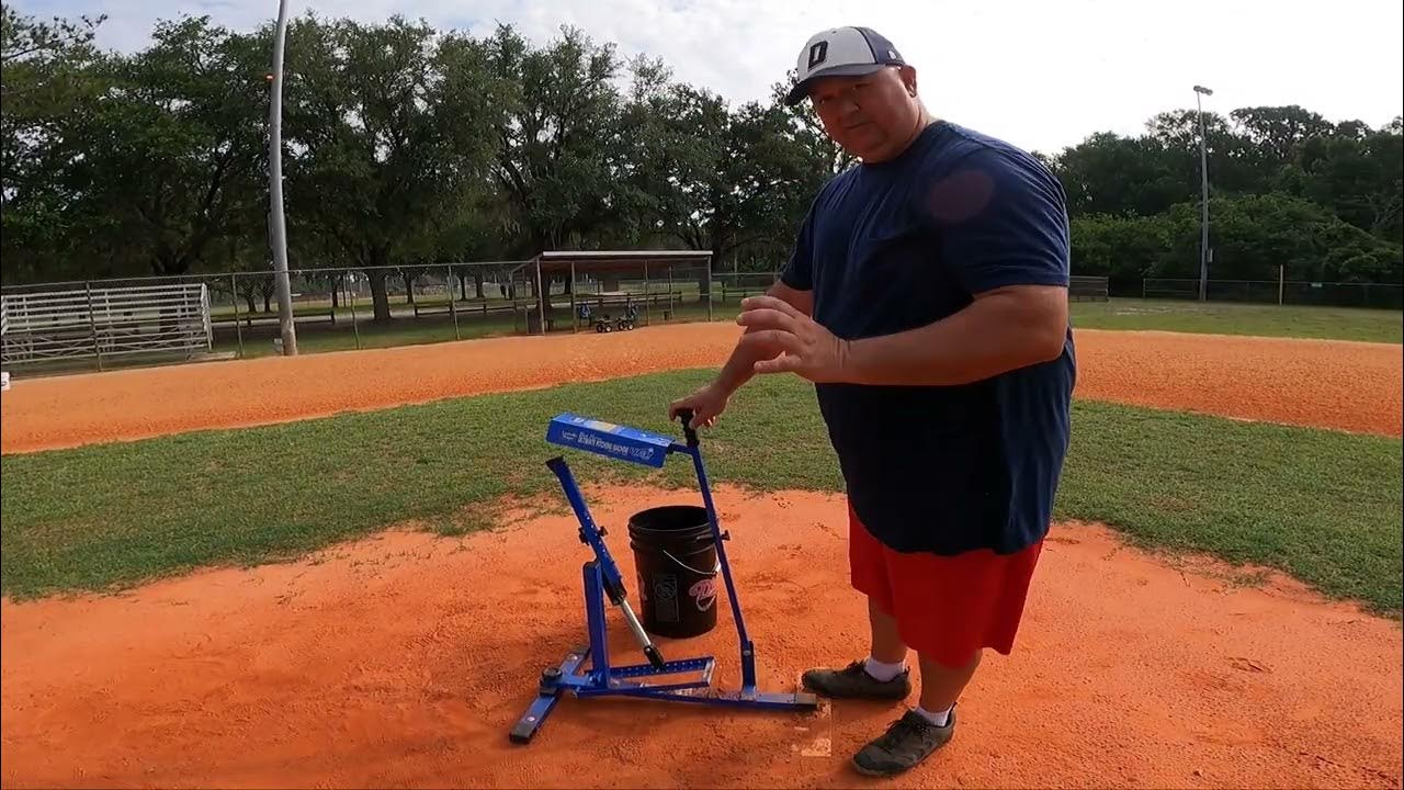 Pitching Machine Tutorial Louisville Slugger Blue Flame How to