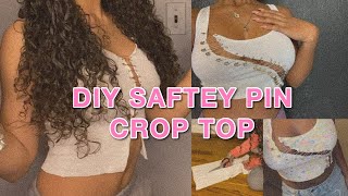 DIY SAFETY PIN CROP TOP