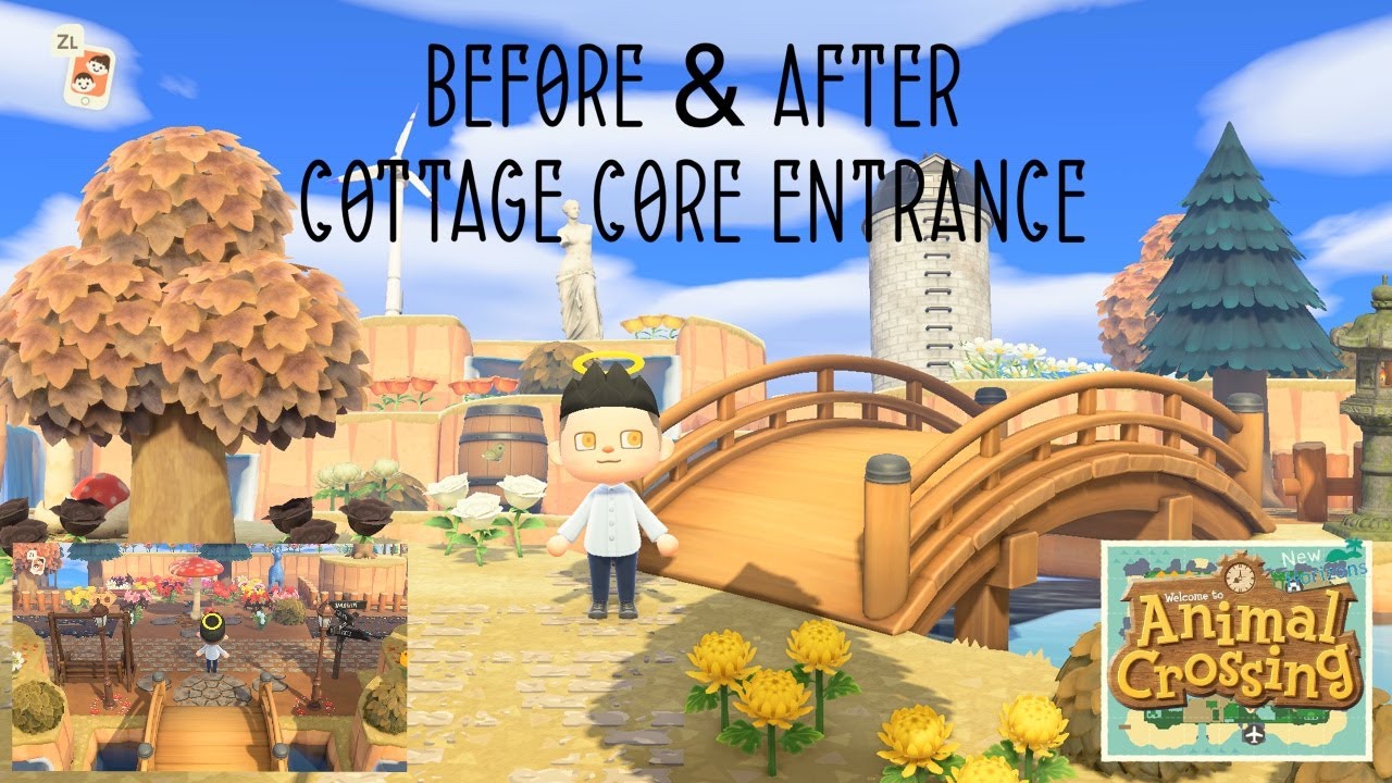 Cottagecore Island Entrance Speed Build | Animal Crossing New Horizons