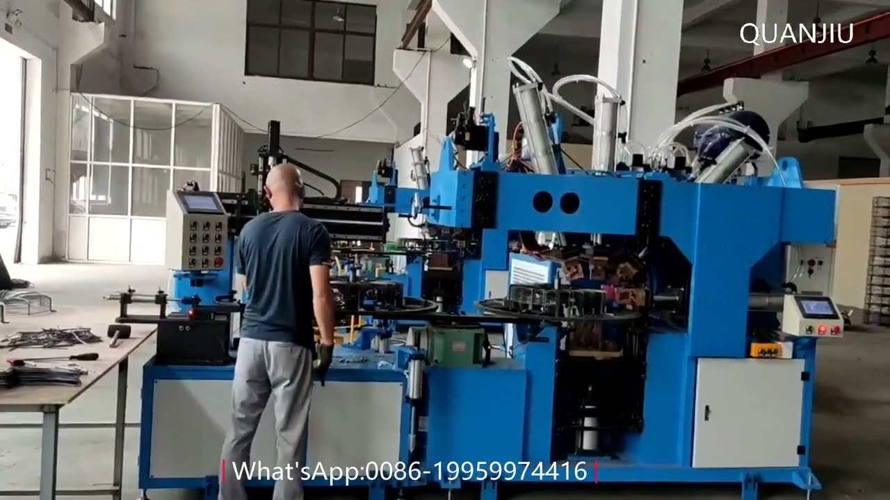 Double Station Industrial Motor Fan Guard Looping with Welding Machine for Factory Best Price