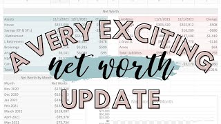 A VERY Exciting Net Worth Update | November 2021 | Project Positive Net Worth