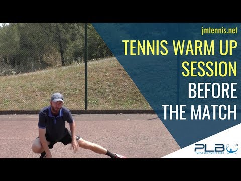 Tennis Warm Up Session Before The Match