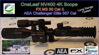 Benchrest Game Changer NV400 4K Scope Demo using FX Impact M3 & AEA Challenger Elite at 100 Yards