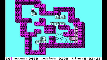 Soko-Ban MS-DOS Variant, Level 16