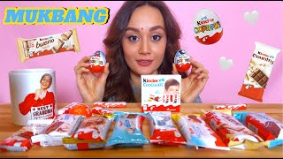 MUKBANG KINDER ❤️ ПОЧЕМУ Я СНИМАЮ МУКБАНГ, АНГЛИЙСКИЙ И ВЕСЕННЯЯ ХАНДРА 👻 #mukbang #мукбанг #асмреда