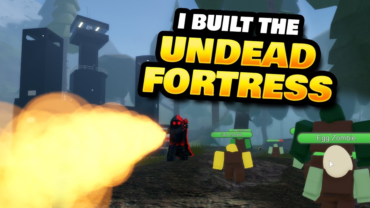 I Built the Entire Fortress in Undead Defense Tycoon Roblox - YouTube