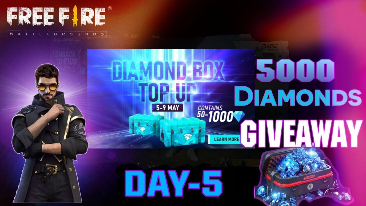 Free fire free diamonds💎 daily giveaway