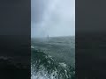 Bad weather while fishing #oceanwaves #badweather