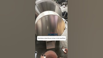 Video of commissioning of new stainless steel drum mixing #machine
