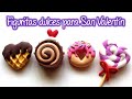 Figuritas dulces para San Valentín, Dessert figures for Valentine&#39;s Day