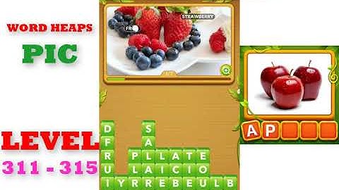 Word Heaps: Pic Puzzle Level 311 - 315 | All Answers | Walkthrough