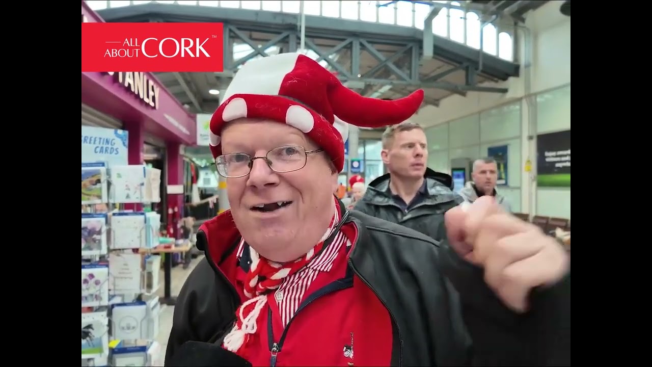 Cork supporters on their way to Croke Park