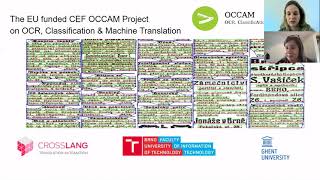 OCCAM (OCR, ClassificAtion & Machine Translation) - Digital Humanities use case