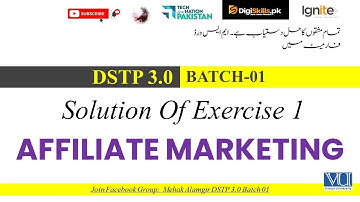 digiskills affiliate marketing exercise 1 solution (dstp 3.0 batch 01 | 2025)