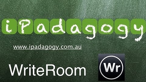iPadagogy - App Review - WriteRoom Video Tutorial
