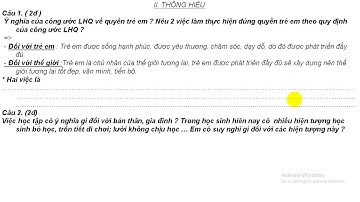 Video ôn tập môn GDCD lớp 6 - Trường THCS Song Lãng