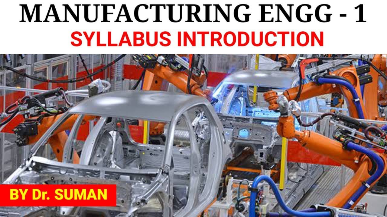 Manufacturing Engg-1 3rd sem Mechanical  Syllabus introduction.