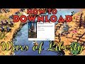 How to download & install Age of Empires III - Wars of Liberty (Mod)