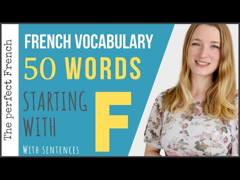 50 French words of vocabulary starting with F (with free PDF) - Learn French