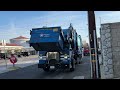 Republic Services Peterbilt 520 Heil CNrG Front Loader 1315 on a Saturday Commercial Stop