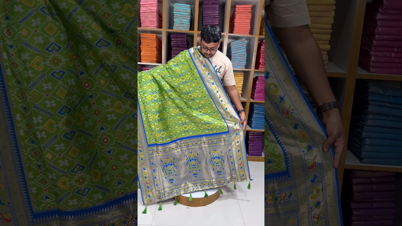 Traditional Kanchivaram Patola Paithani Silk Saree