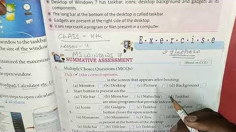 MS Windows 7 : Class - 4th