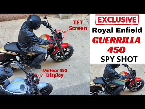 Exclusive - Royal Enfield Guerrilla 450 Clear Spy with TFT Display