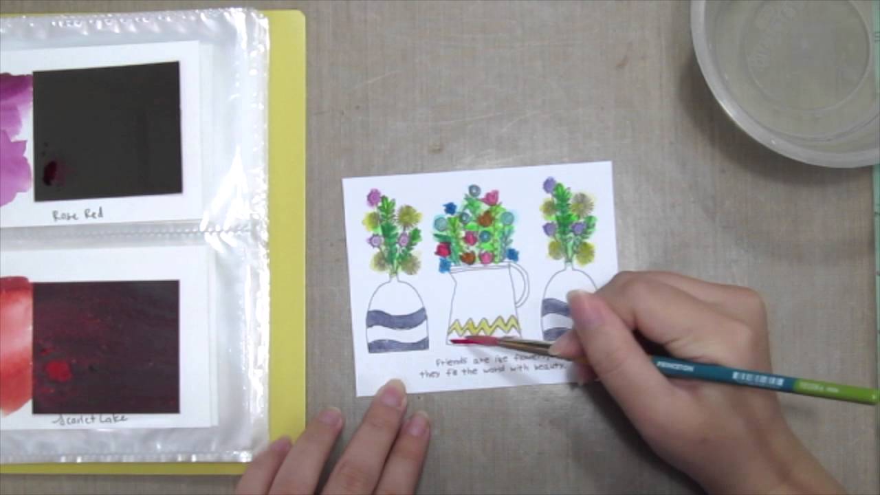 Unity Stamp Quick - Watercolor Bouquet - YouTube
