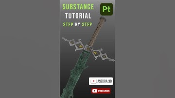 Sword Texturing in Substance Painter | Quick Tutorial ⚔️🎨 #shorts #shorts3d #substance3d