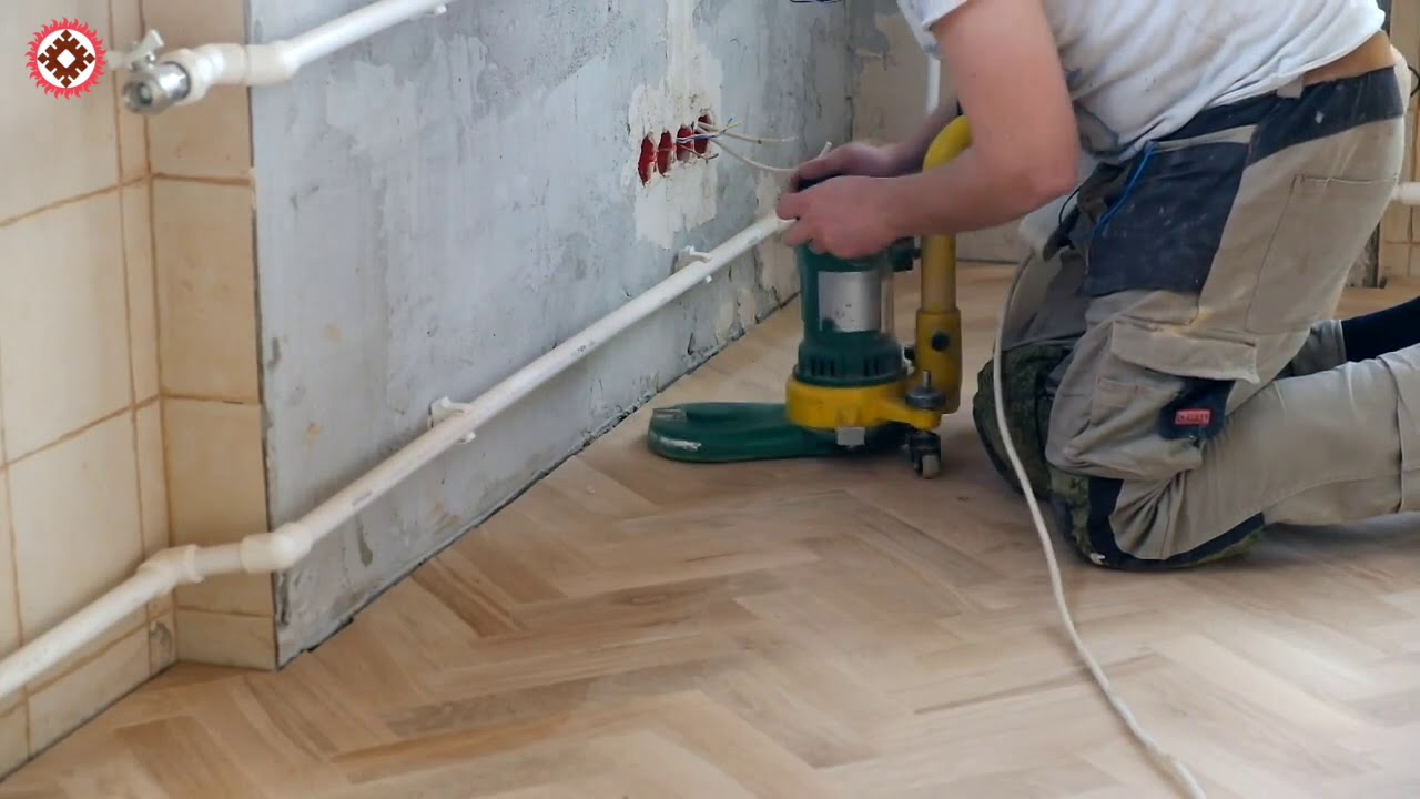 Отделка паркета \"под ключ\" (циклевка, шпаклевка, шлифовка, лак или ...