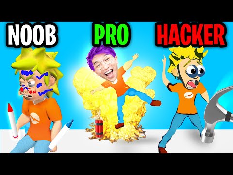 Can We Go NOOB vs. PRO vs. HACKER In PRANK MASTER 3D?! (ALL LEVELS!)