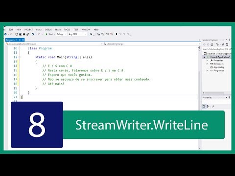 C# Tutorial de IO #8 - StreamWriter.WriteLine