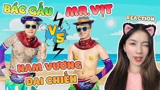 MISTER VỊT Đẹp Trai 6 Múi, BÁC GẤU Tấu Hài Quần Đùi Áo Vest | CATTY Reaction Nam Vương FREE FIRE