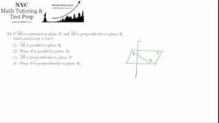 Geometry Regents June2012 #13 - Lines and Planes