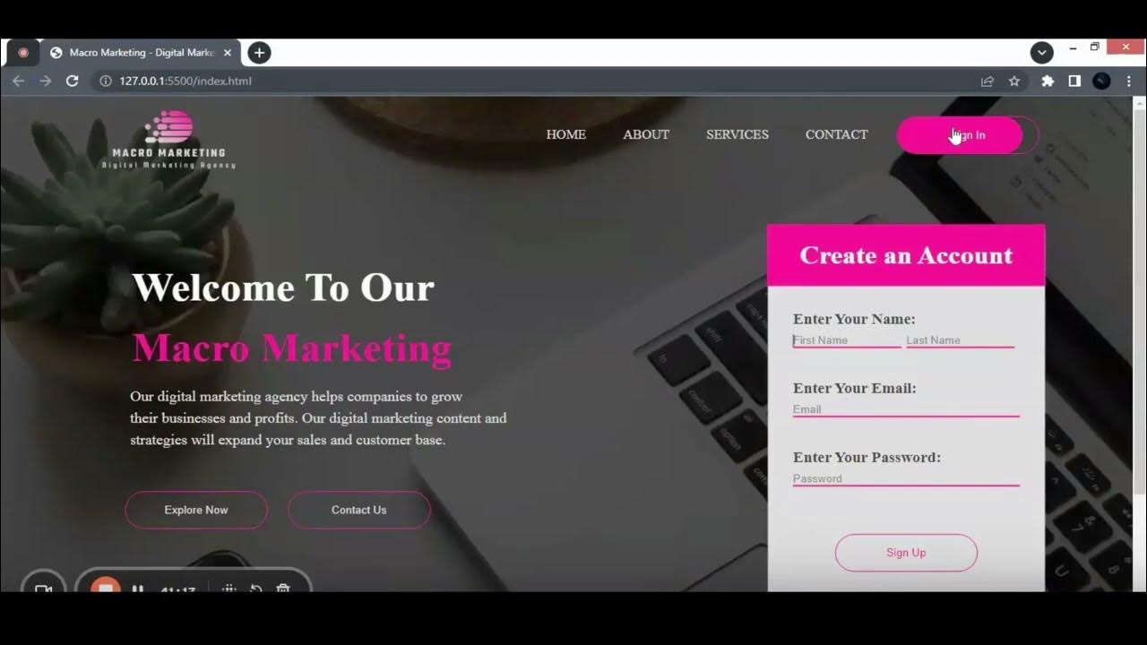 How To Make A Website Using HTML5 & CSS | Website Design With HTML ...
