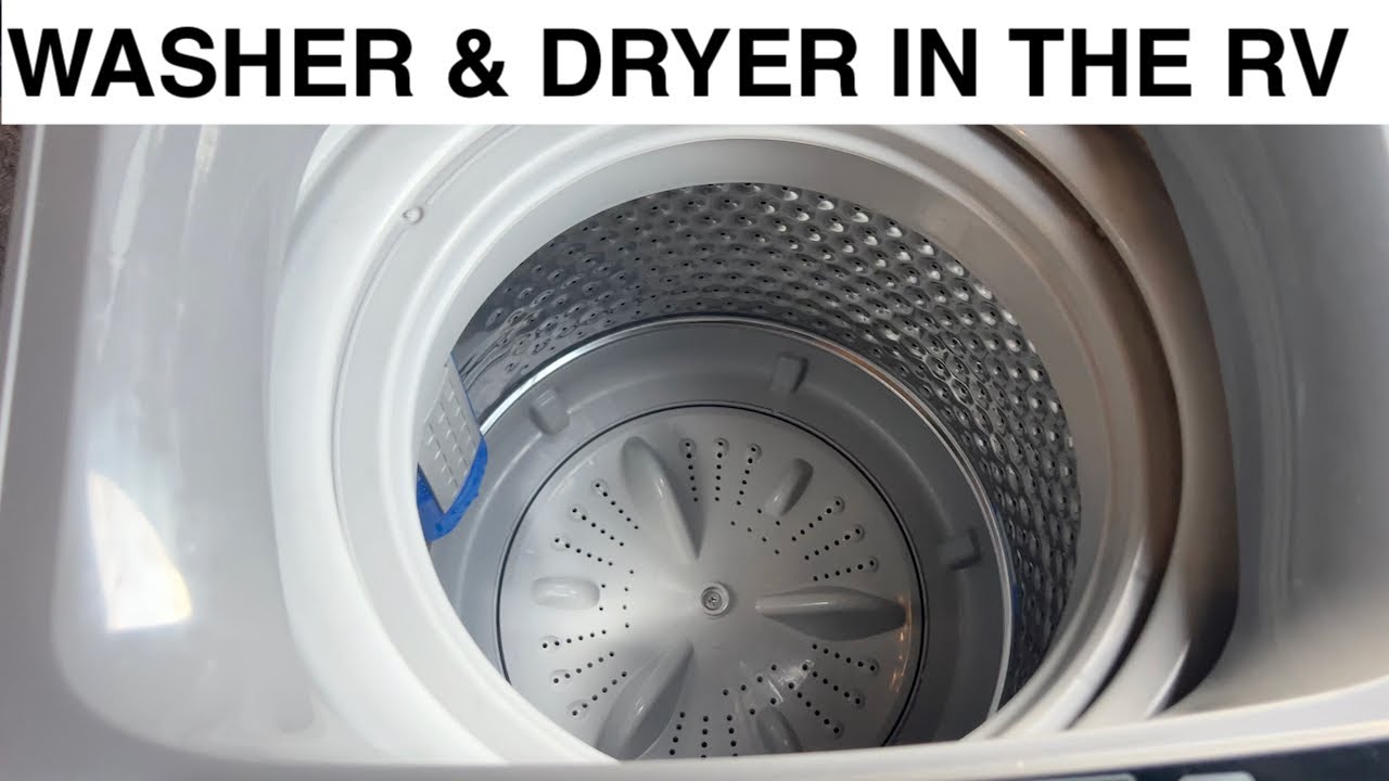 Mini washer with spin for RV or small house. Full review offgrid van portable  washing machine dryer 