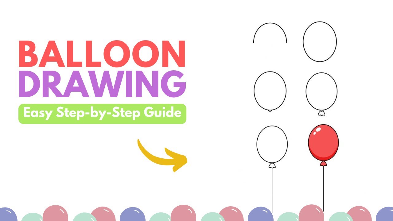 🎈 How to Draw a Balloon - Step-by-Step Guide! - YouTube